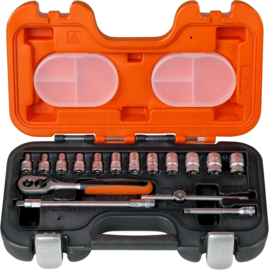 Bahco S160 Dopsleutelset 1/4" 6-kant Metrisch 4-13 mm 16-delig