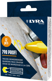 Lyra 4880007 Wasmerkkrijt Profi 798 geel 12 stuks