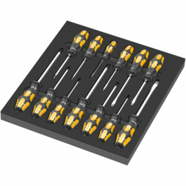 Wera 9714 Schuimrubberen inzetstuk met De schroefbeitel schroevendraaierset 1, 13‑delig 05150105001