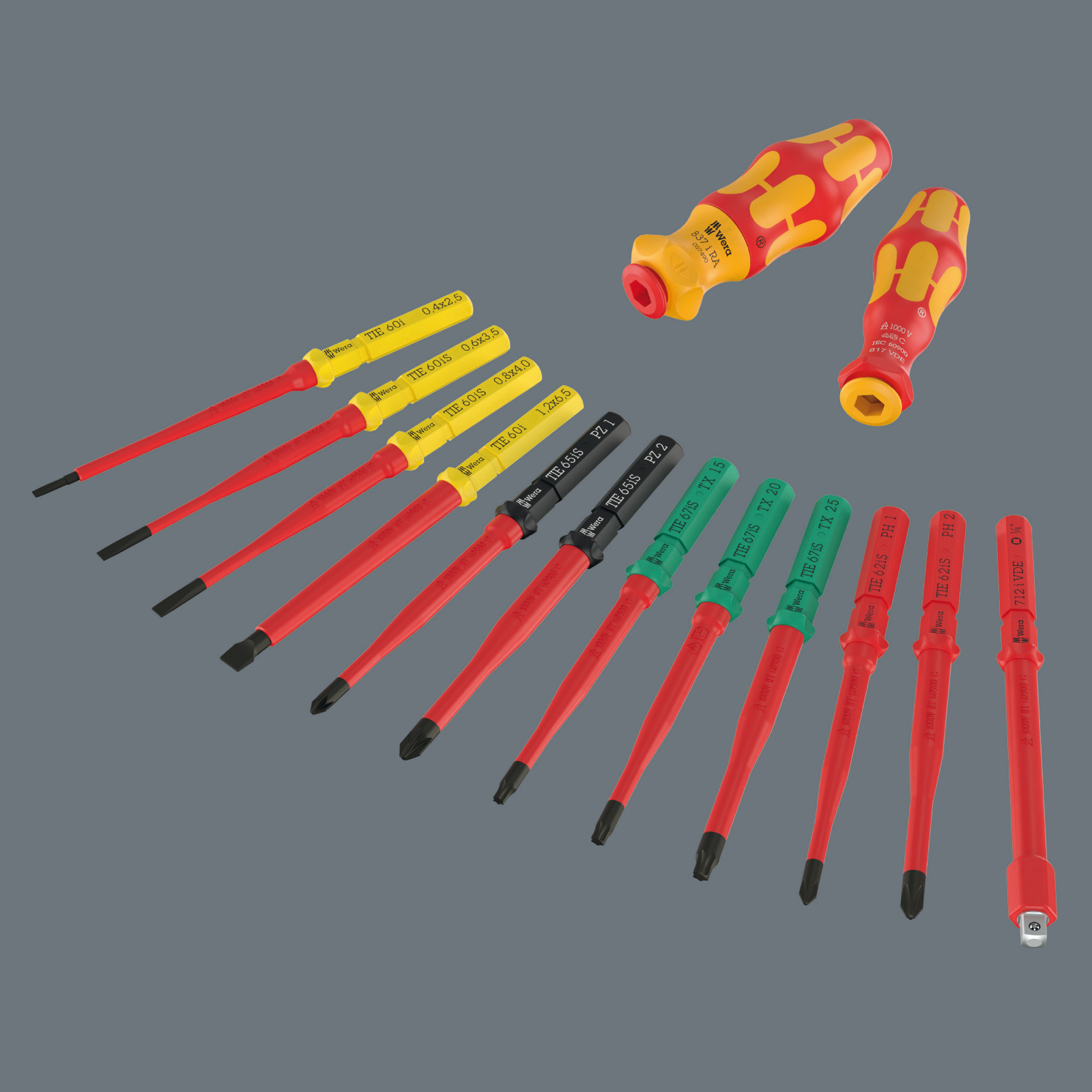 Wera Kraftform Kompakt VDE 24 allround set 1, 25‑delig 05006632001