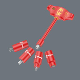 Wera 9726 Schuimrubberen inzetstuk met 8007 B Zyklop VDE ratelset 1, 3/8", 28-delig 05150116001