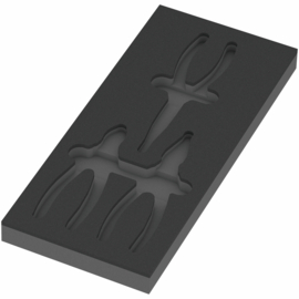Wera 9884 Schuimrubberen inzetstuk voor KNIPEX tangenset VDE 1, 05137384001