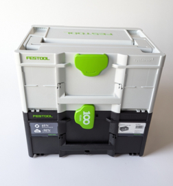 Festool 100 jaar Systainer³ Duo 187 Zwart en Grijs