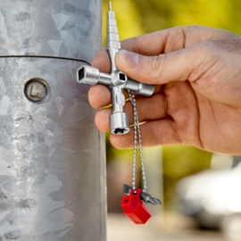 Knipex 00 11 04 Professionele sleutel Voor gangbare afsluitsystemen
