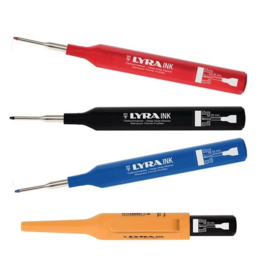 Lyra markeerpen Ink set Zwart Rood Blauw