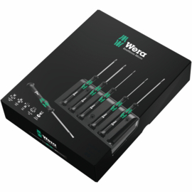 Wera 2035/6 A Micro-schroevendraaierset + houder, 6‑delig 05118150001