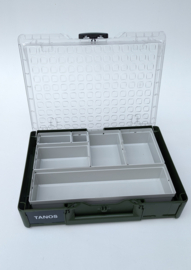 Tanos Systainer³ Organizer M 89 met 6 bakjes natuur olijfgroen