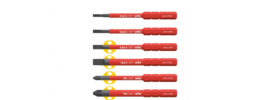 Wiha 42211 Bitset slimBit electric Sleufkop, PlusMin/Pozidriv 6-delig
