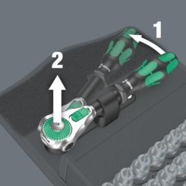 Wera 05003536001 8100 SB All-in Zyklop Speed-ratelset, 3/8" aandrijving, 35‑delig