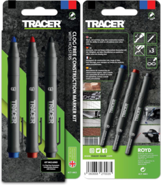 Tracer ACFMK3 Markerset Zwart/Blauw/Rood