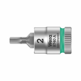 WERA 8740 A Inbus Bitdop 2.0x28.0 mm- 1/4"-aandrijving 05003330001