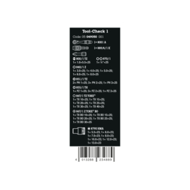Wera Tool-Check 1, 38‑delig 05049050001