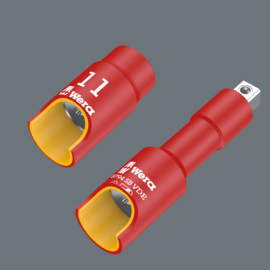 Wera 9726 Schuimrubberen inzetstuk met 8007 B Zyklop VDE ratelset 1, 3/8", 28-delig 05150116001
