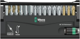 Wera  Bit-Check 30 Universal 1, 30‑delig 05056440001