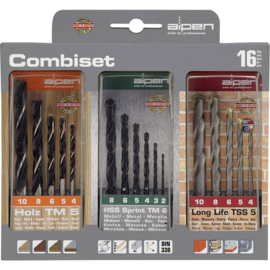 Alpen Combinatieset hout/steen/metaal 16-delig  0000801003100