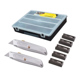 Stanley 10-899 99E  dubbelverpakking mes incl. 50 messen in organizer