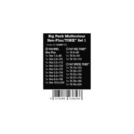 Wera Big Pack Multicolour stiftsleutel  Inbus  / TORX set 1 05133287001