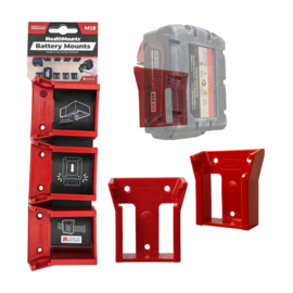 StealthMounts BM-MW18-RED-6 Accuhouder voor Milwaukee M18