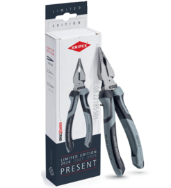 Knipex PUNTIGE COMBINATIETANG 185 mm KERST Editie luxe geschenkverpakking