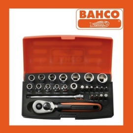 Bahco SL25 Doppenset 1/4"  25 delige set