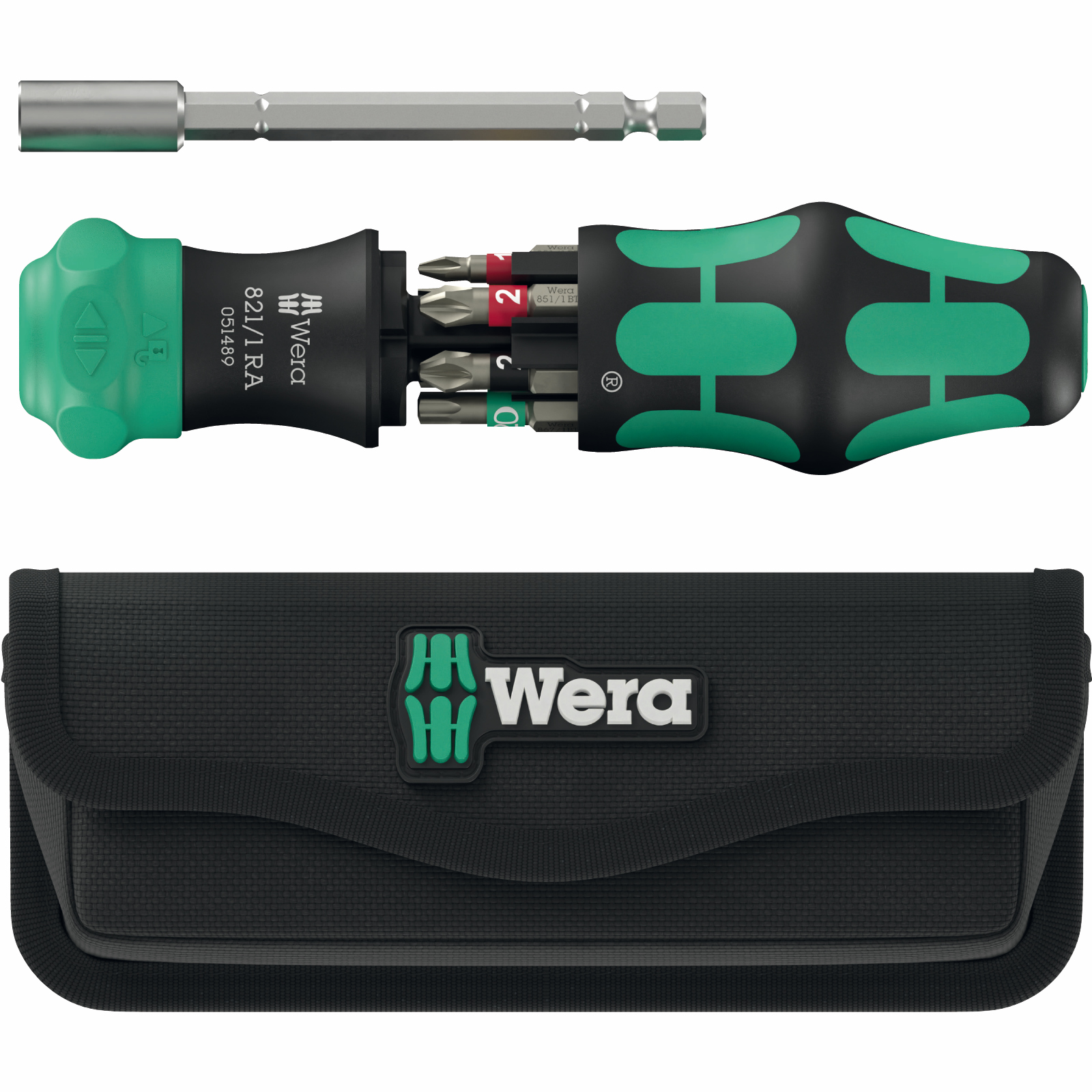 Wera Kraftform Kompakt 28 RA met etui, 6‑delig 05051520001