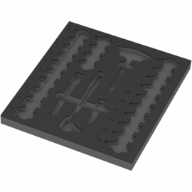Wera 9826 Schuimrubberen inzetstuk voor 8007 B Zyklop Comfort ratelset 1, 3/8" 05137326001