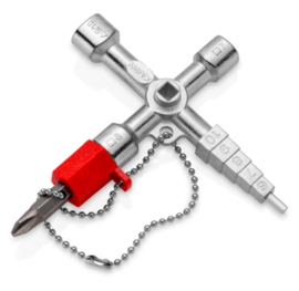 Knipex 00 11 04 Professionele sleutel Voor gangbare afsluitsystemen