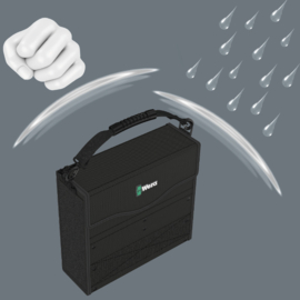 Wera 2go 2 XL gereedschapskoffer, 2‑delig 05004357001