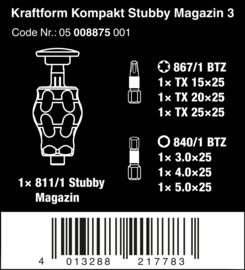 Kraftform Kompakt Stubby Magazin 3, 6‑delig | 05008875001