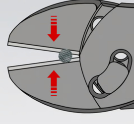 Knipex 73 72 180 TwinForce Hoogwaardige zijsnijtangen