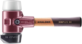 Halder Simplex STU hamer - Ø60 mm - rubber / superplastic - 3027.262