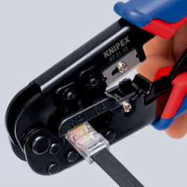 Knipex 97 51 10 Krimptang voor Western-stekkers