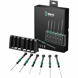 Wera 2035/6 A Micro-schroevendraaierset + houder, 6‑delig 05118150001
