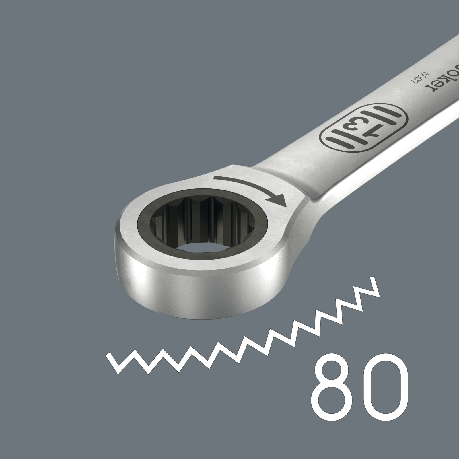 Wera 6007 Joker 5 set 1 Steek-ringratelsleutelset, 5‑delig 05020380001