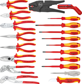 Knipex GEREEDSCHAPSKOFFER "ELEKTRO" 20-DELIG  00 21 20