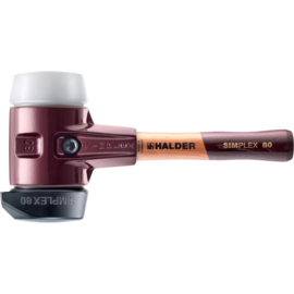 Halder Simplex STU hamer kort model - Ø80 mm - rubber / superplastic 3027282