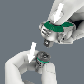 Wera 8000 A SB Zyklop-ratel met 1/4"-aandrijving 05073260001