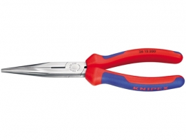 Knipex 26 12 200  Platspitse tang met zijsnijder (telefoontang)