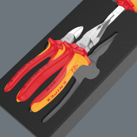 Wera 9784 Schuimrubberen inzetstuk met KNIPEX tangen Set VDE 1, 3‑delig  05150184001