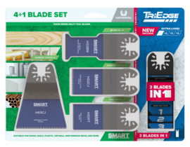 Smart TRADE 4 PIECE MULTI-TOOL ACCESSORY KIT + TRIEDGE 35MM