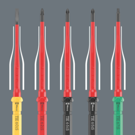 Wera 05006609001 Kraftform Kompakt VDE 16 Torque 1,2-3,0 Nm extra slim 1 Tool Finder, 16‑delig