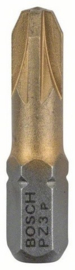 Bosch 2607001595 Pozidrive Bit 25 mm Max Grip - PZ3 (3st)