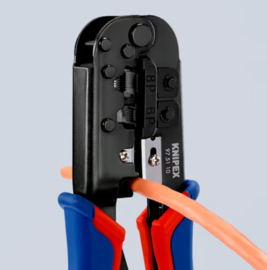 Knipex 97 51 10 Krimptang voor Western-stekkers