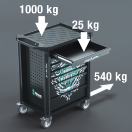 Wera 9700 Tool Rebel werkplaatswagen 1, 94‑delig 05150130001
