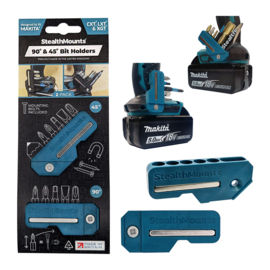 StealthMounts BH-MK-4590-BLU  45° & 90° magnetische bithouder voor Makita