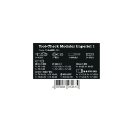 Wera Tool-Check Modular Imperial 1, 21‑delig 05049001001