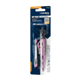 Lyra Dry Profi markeerpotlood bouwpotlood roze 4494202 + Vullingen