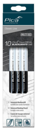 PICA I54624-10  546/24 POTLOOD BLACK & WHITE  10 stuks