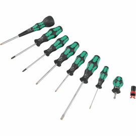 Wera 05134028001 Schroevendraaierset Werkplaats 9-delig Philips, Torx, Plat
