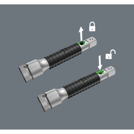 Wera 8796 LA Zyklop-verlengstuk "Flexible-Lock" lang, 1/4"- 05003531001